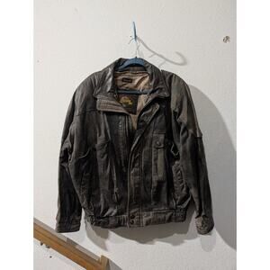 Vintage Adventure Bound Dark Brown Leather Jacket Sz XL Thinsulated Heavy